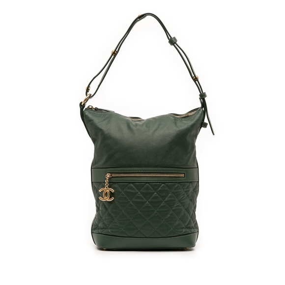 Pre-Loved Chanel CC Quilted Caviar Casual Style Hobo - Picture 1 of 10
